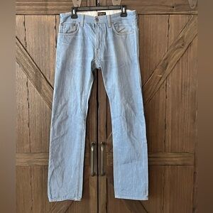 Civilianaire 100% Cotton Japanese Selvage Slim Light Wash Denim Size 31